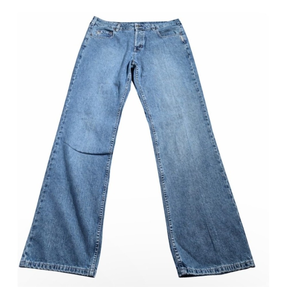 Silver Jeans Men32x34 Button fly Bootcut Embroidered Western (M) Wash Denim 579